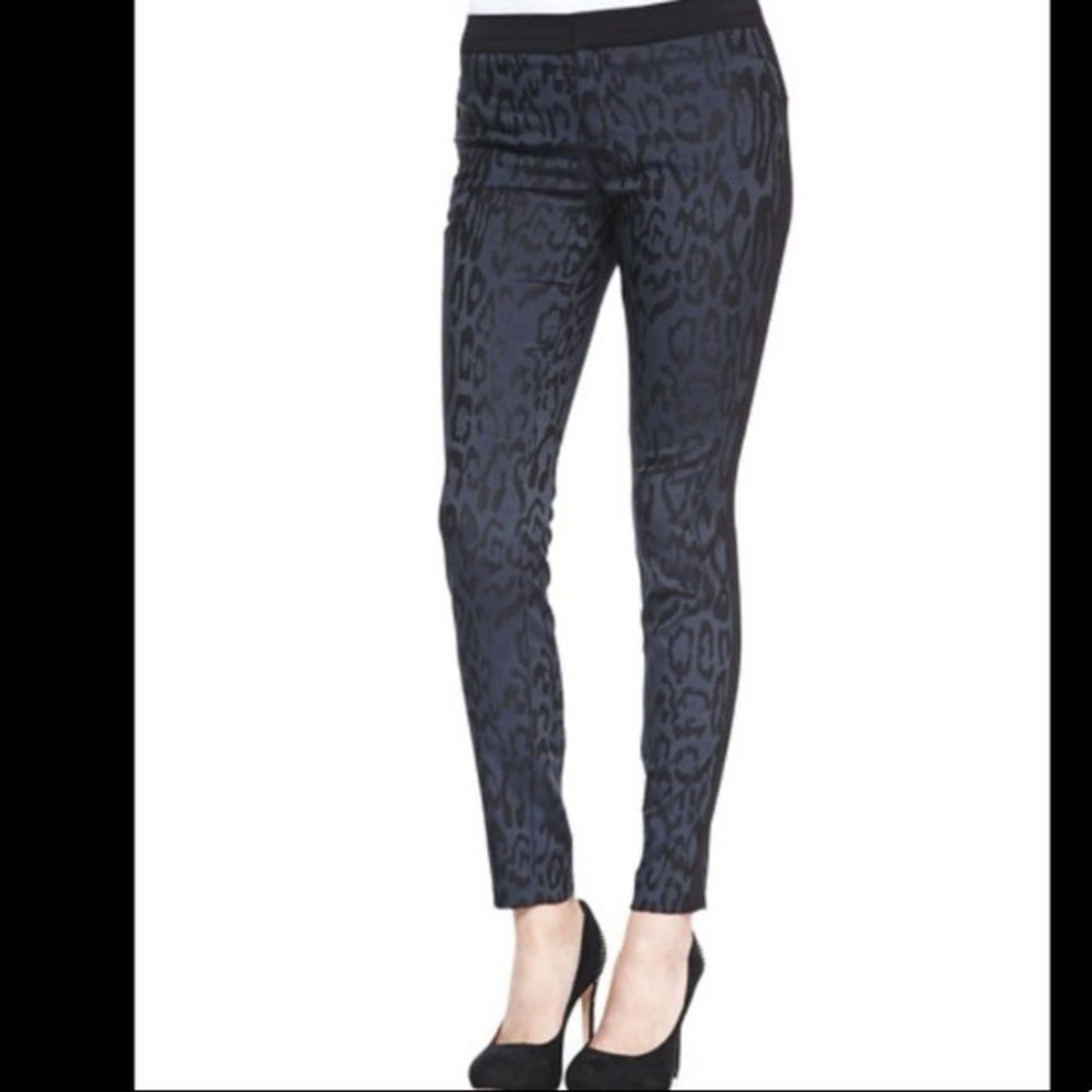 Rebecca Taylor Leopard Print Brocade Pant Size 2